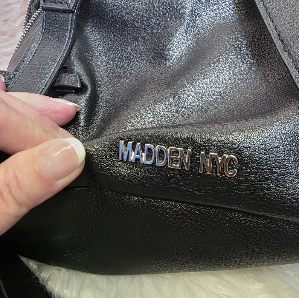 Madden NYC Black Sparkle Mini Backpack - Picture 6 of 7